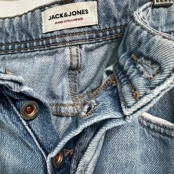 Jack & Jones Faded Light Blue Straight Leg Men’s Jeans 30/32 - Picture 6 of 8